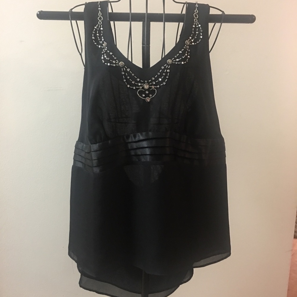 Lane Bryant Dressy Rhinestone Halter Party Top